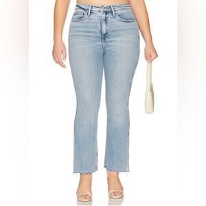 GOOD AMERICAN Good Legs Crop Mini Boot Jeans